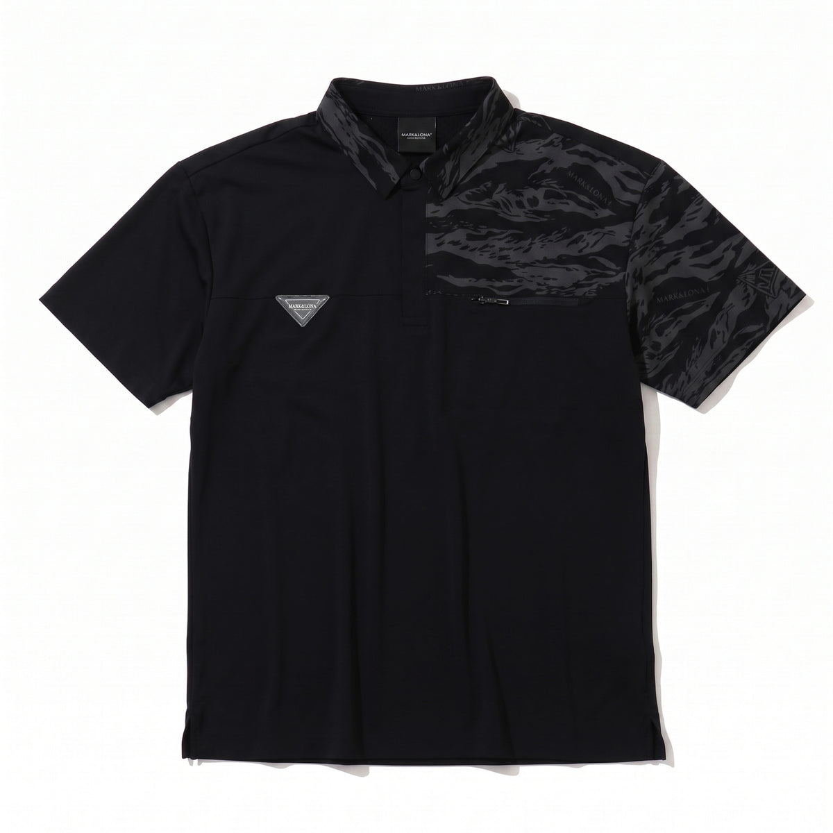 美品★MARK&LONA★52サイズ★カモフラ柄ポロシャツ★ブラック TCPL | MEN