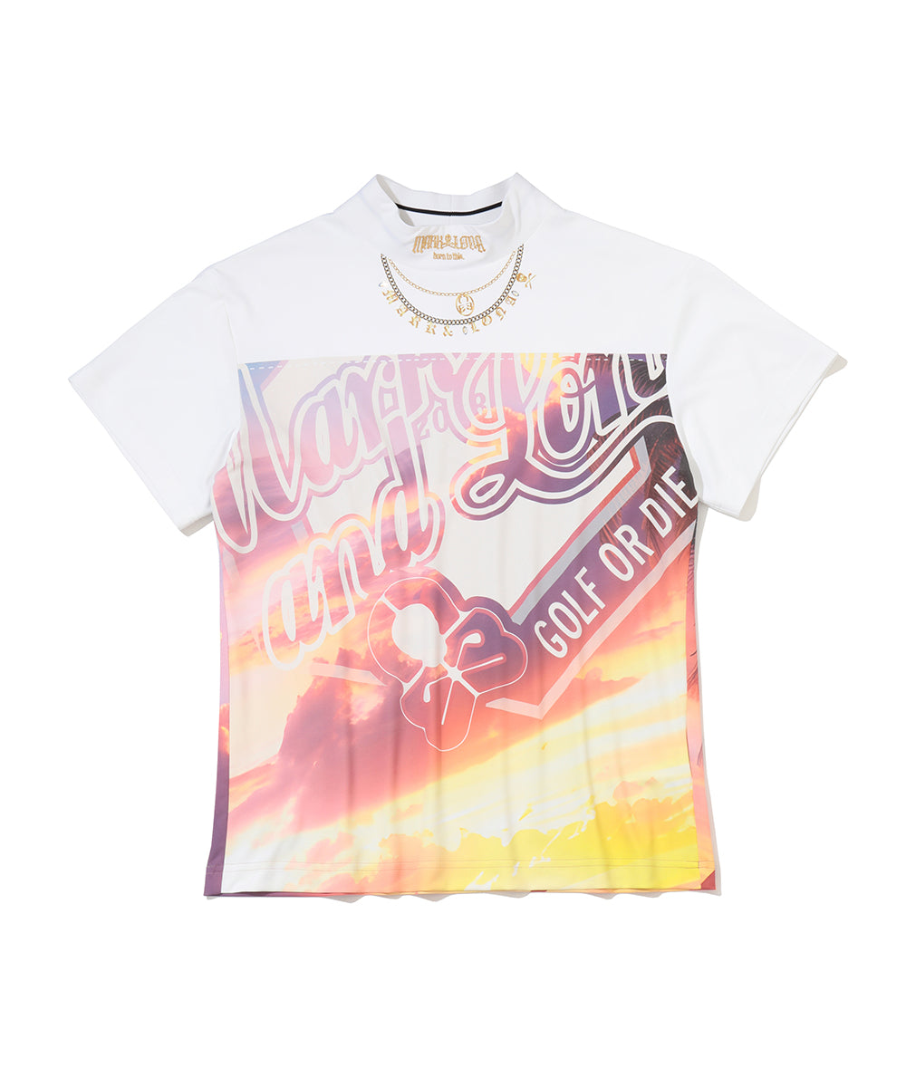 Saint Palm Chain Mock Tee | WOMEN
