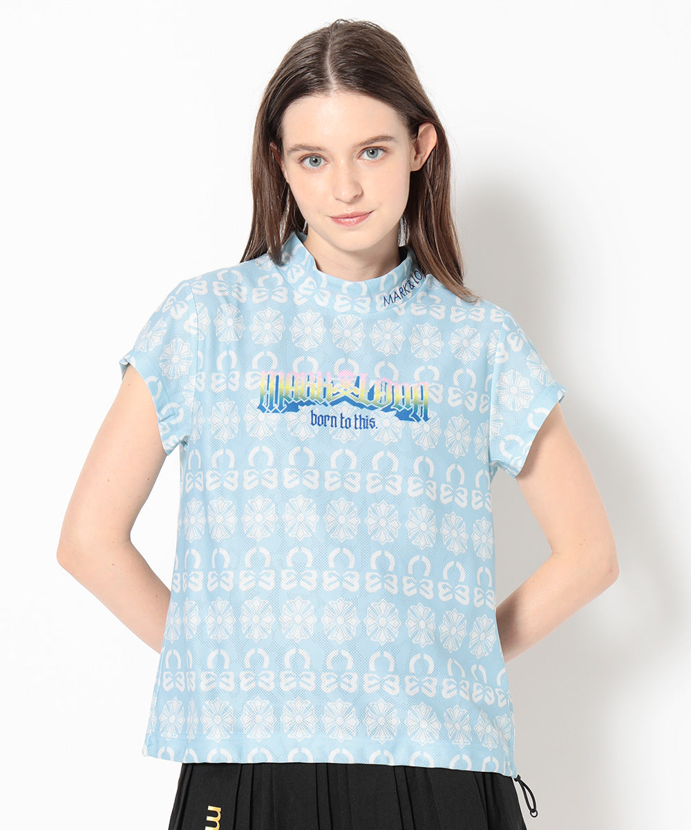 Fractur Jacquard Cinch Mock | WOMEN