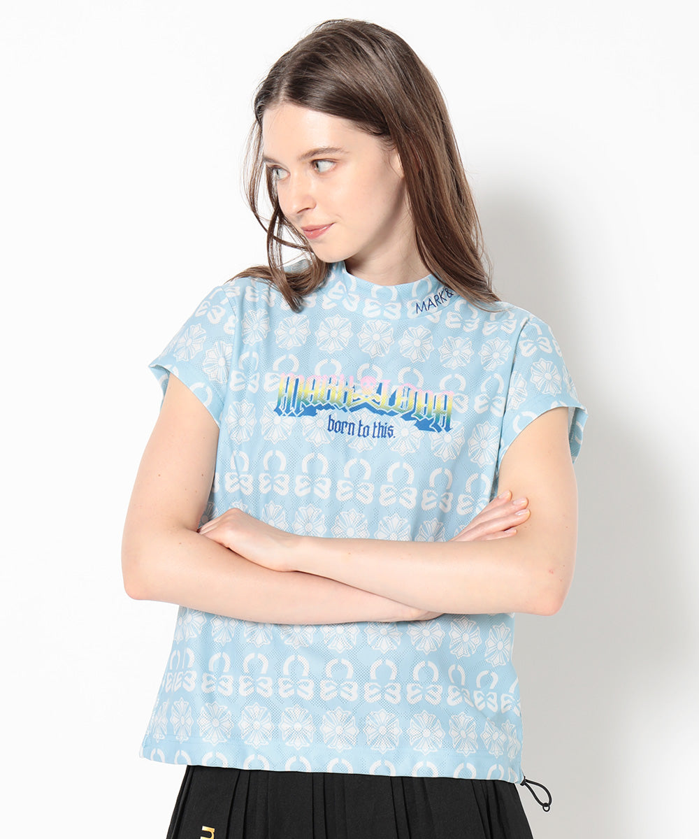 Fractur Jacquard Cinch Mock | WOMEN
