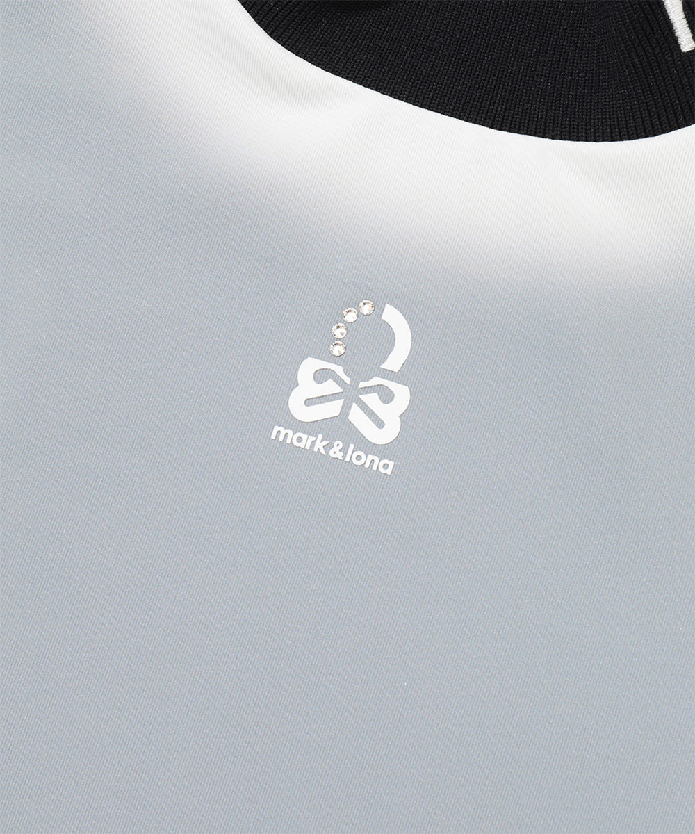 Lumière Icon Mock Neck Tee | WOMEN