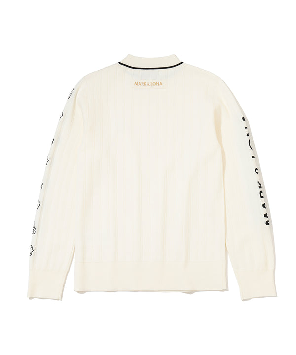 Lurex Rib Mock Neck Knit | WOMEN