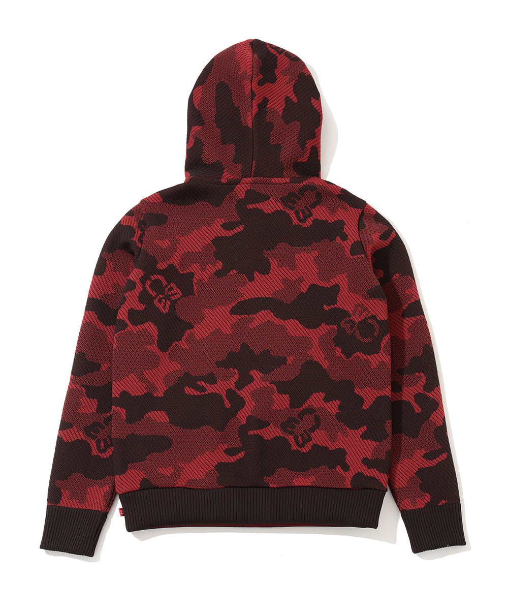 Mercury Camo Jacquard Knit Hoodie | WOMEN