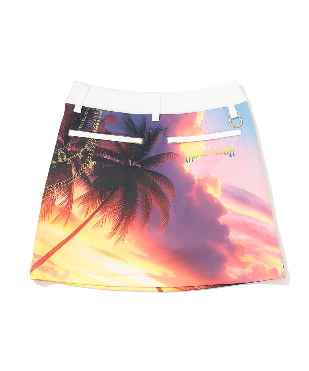 Saint Palm Chain Skirt | WOMEN