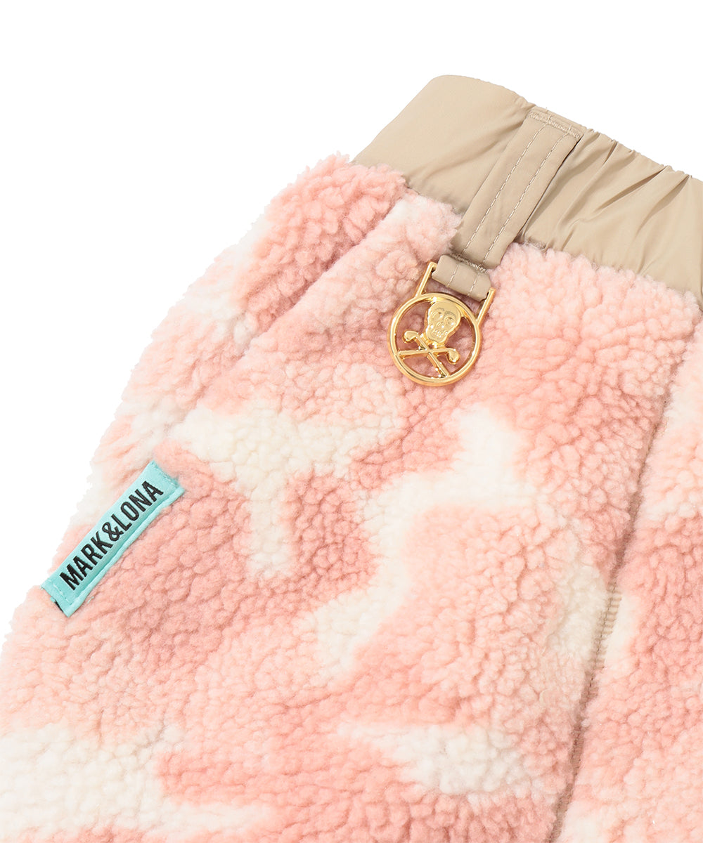 Mercury Camo Boa fleece Skirt | WOMEN