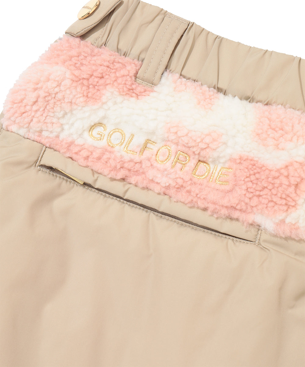 Mercury Camo Boa fleece Skirt | WOMEN