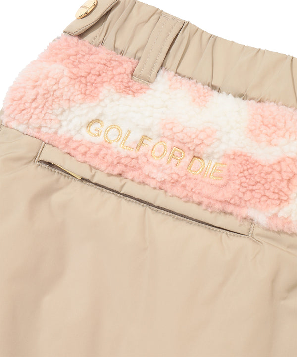 Mercury Camo Boa fleece Skirt | WOMEN