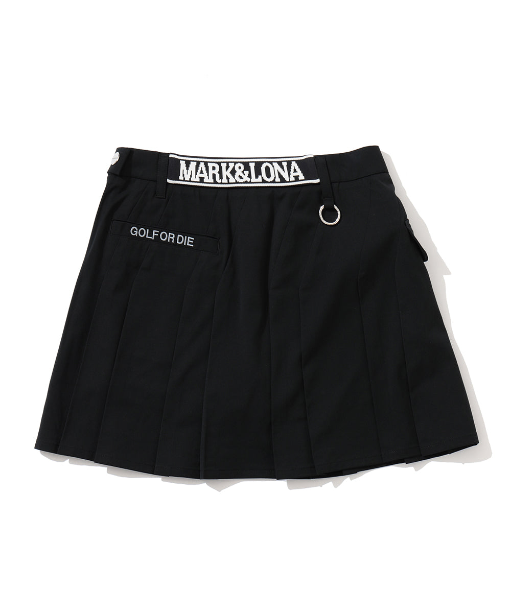 Oblique Pleated Skirt | WOMEN