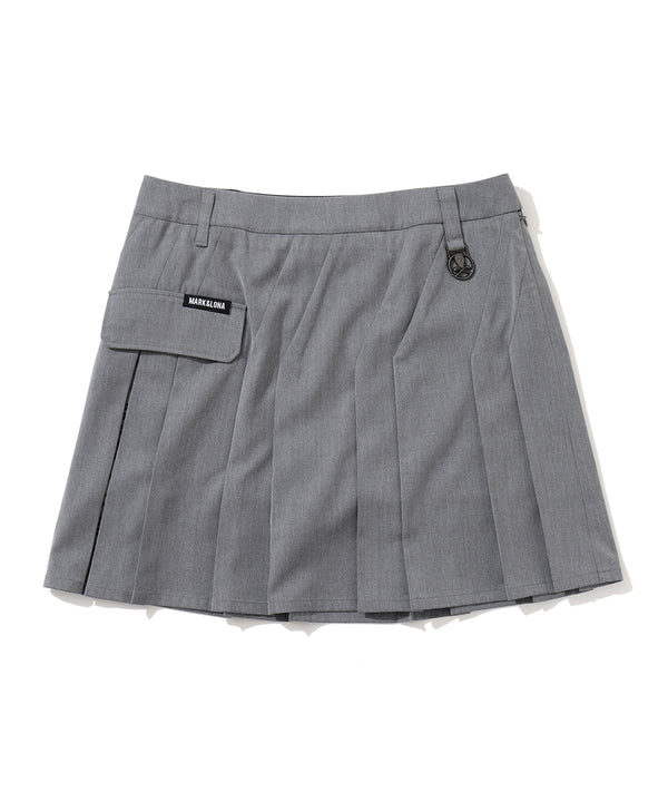 Oblique Pleated Skirt | WOMEN