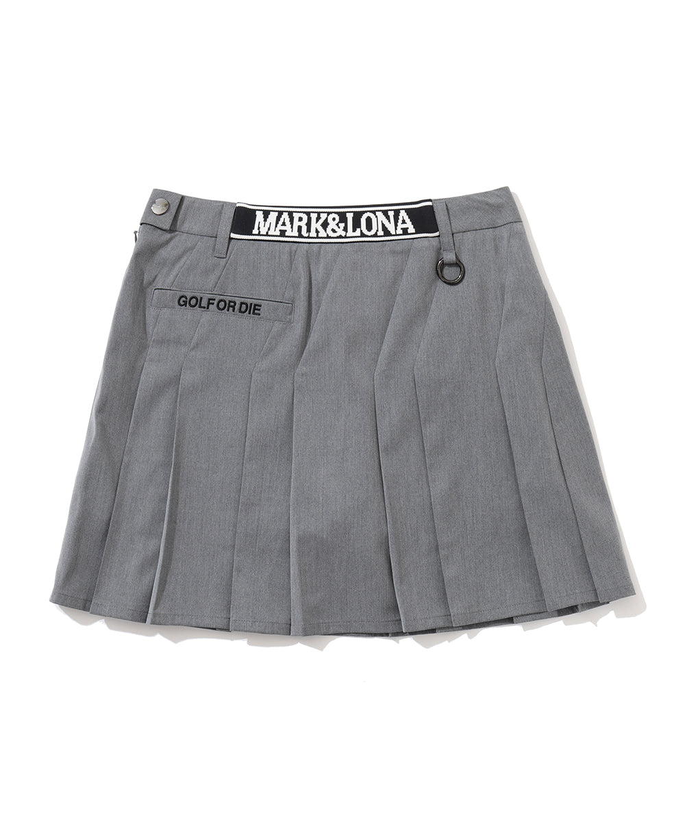Oblique Pleated Skirt | WOMEN