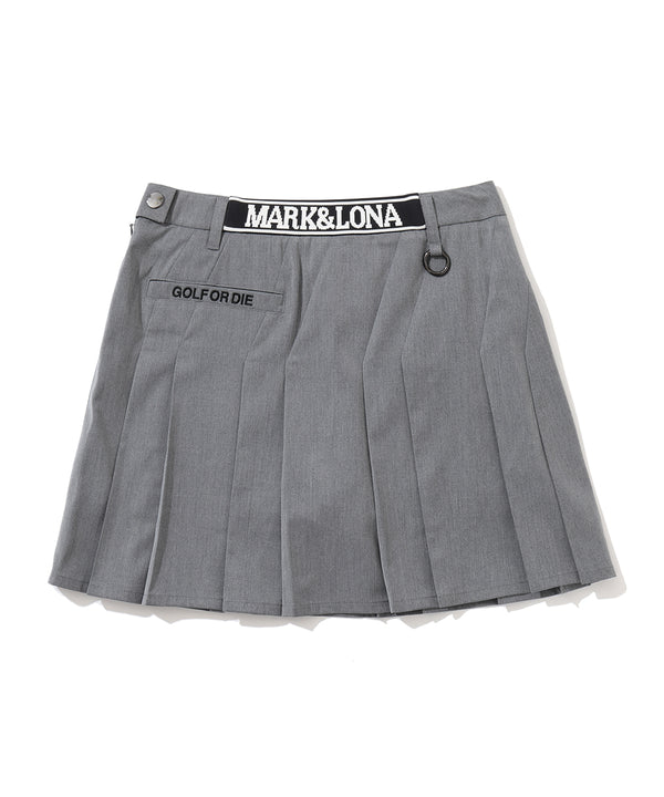 Oblique Pleated Skirt | WOMEN