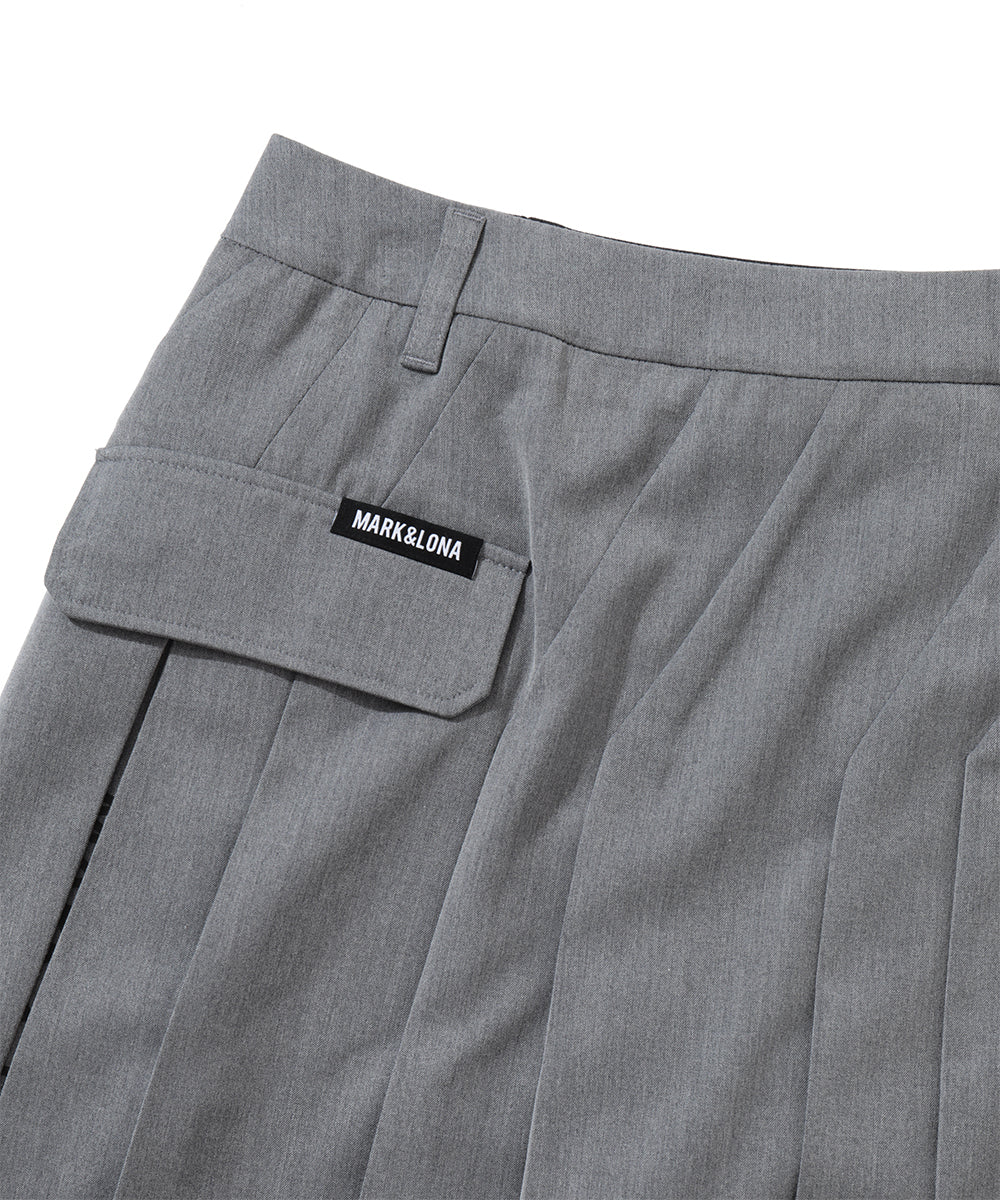 Oblique Pleated Skirt | WOMEN