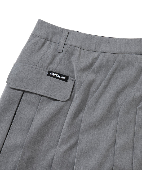 Oblique Pleated Skirt | WOMEN