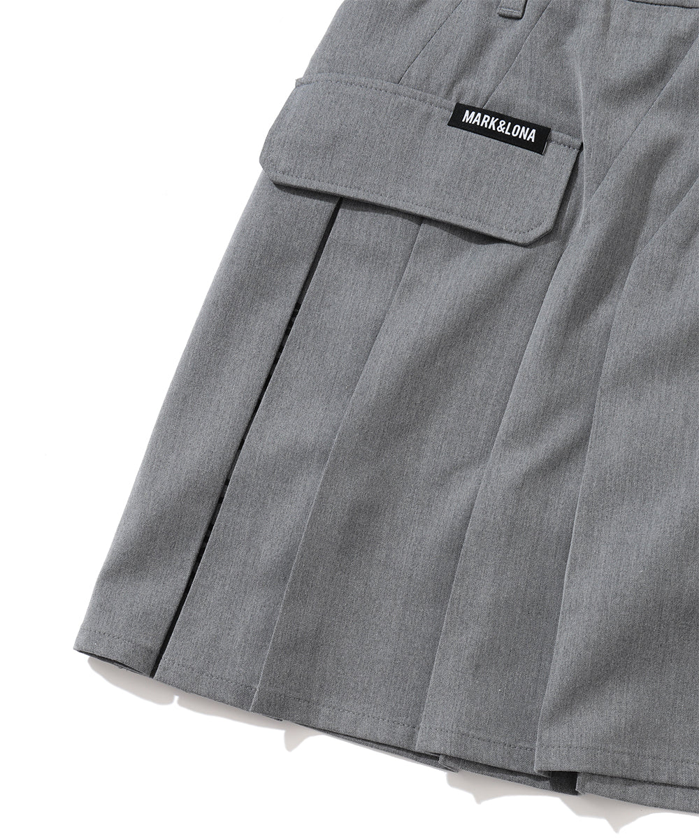 Oblique Pleated Skirt | WOMEN