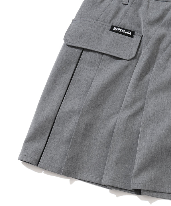Oblique Pleated Skirt | WOMEN