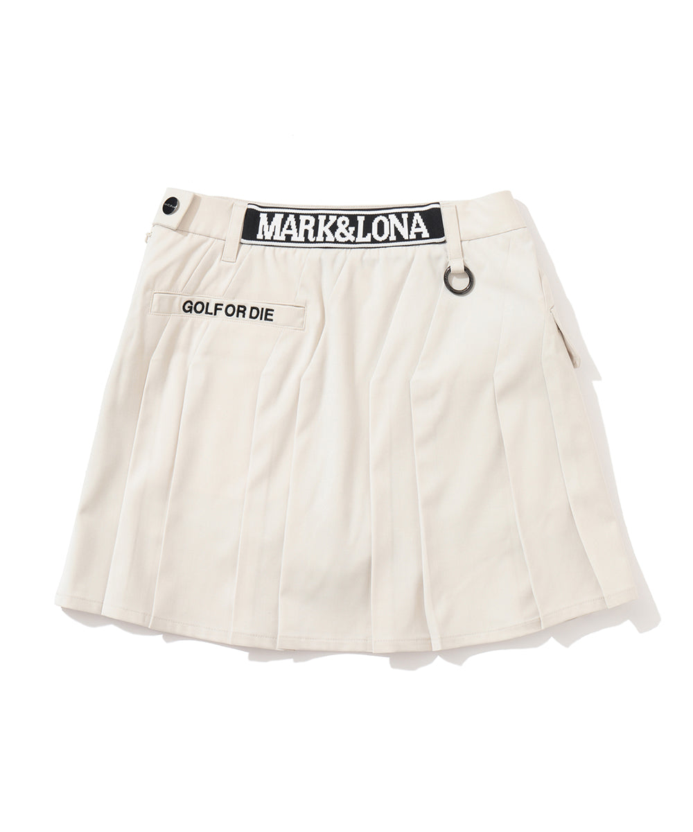 Oblique Pleated Skirt | WOMEN