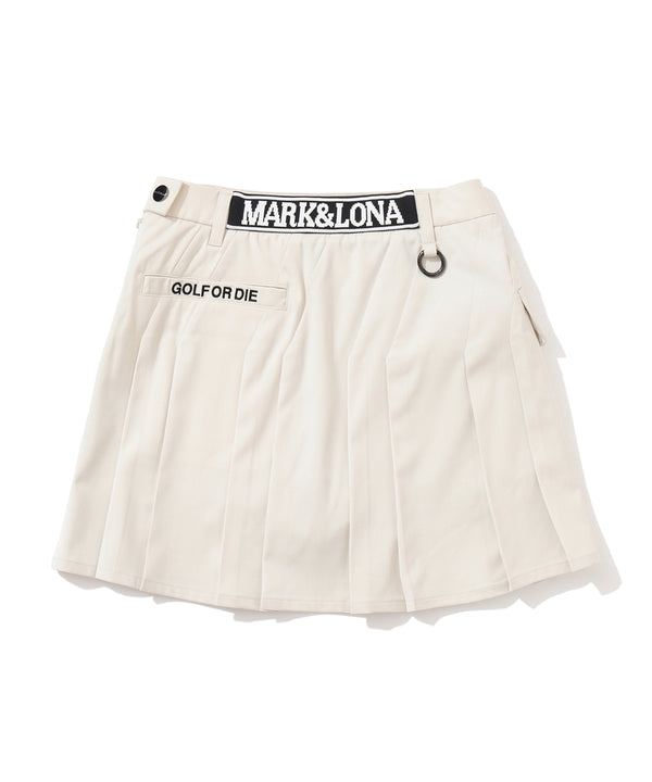 Oblique Pleated Skirt | WOMEN
