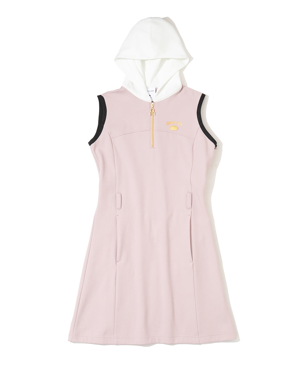 Fractur Crystal Hooded Dress | WOMEN
