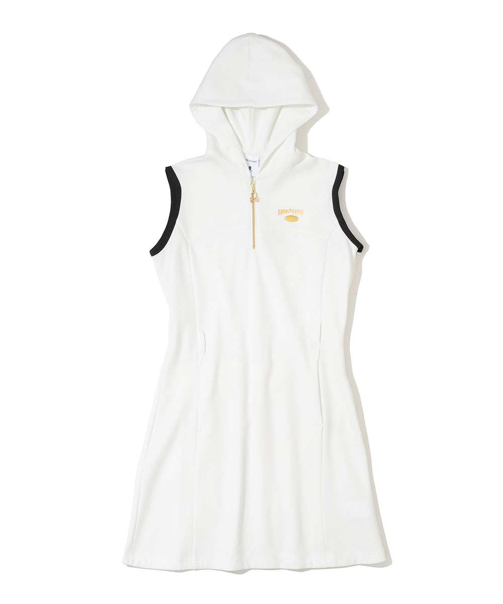 Fractur Crystal Hooded Dress | WOMEN