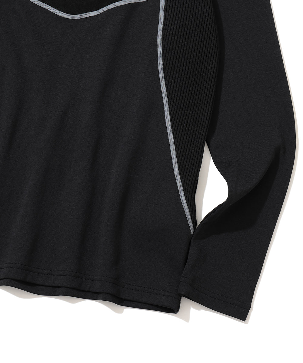 Flux Hybrid Zip Mock Neck | WOMEN