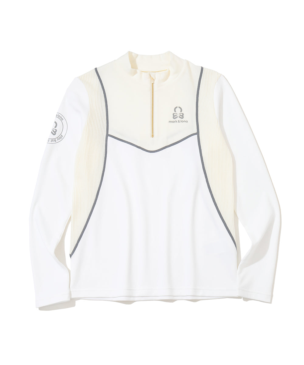 Flux Hybrid Zip Mock Neck | WOMEN