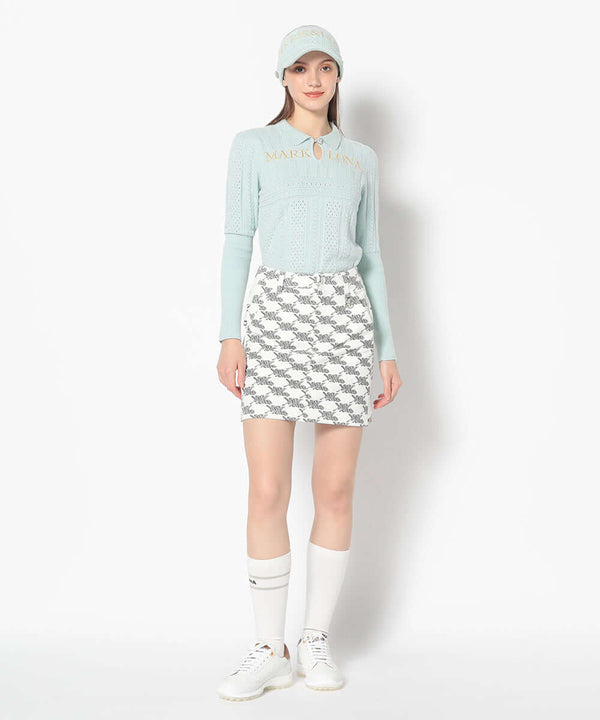 Fascine Sparkle Knit Polo | WOMEN