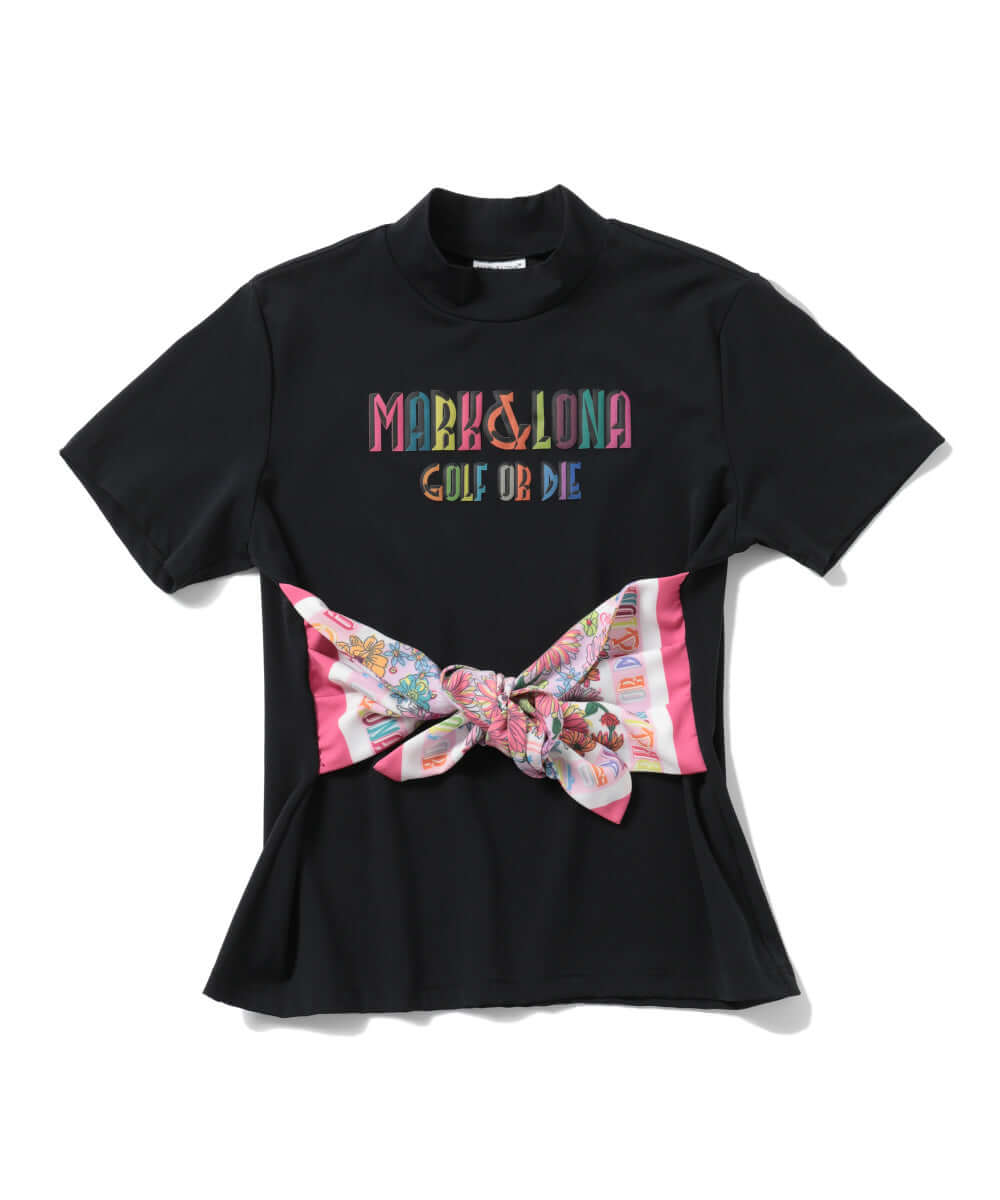 Valentina Scalf Mock Neck Tee | WOMEN