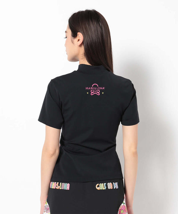 Valentina Scalf Mock Neck Tee | WOMEN