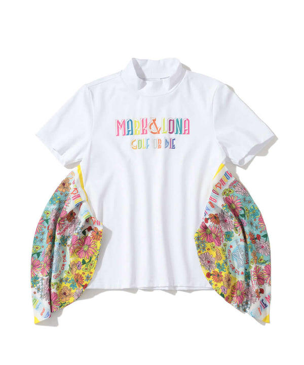 Valentina Scalf Mock Neck Tee | WOMEN