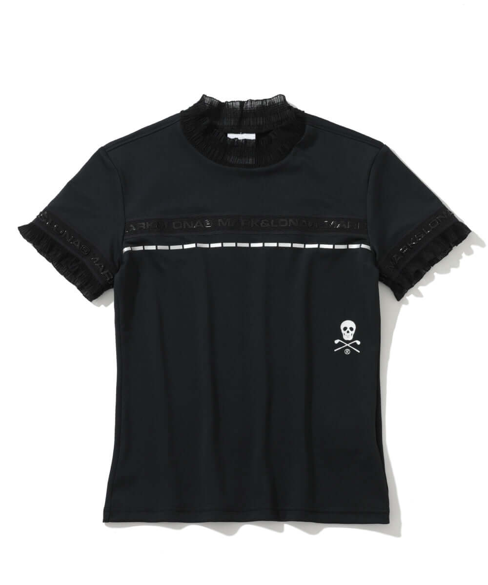 Trans Camo Shirring Mock | WOMEN