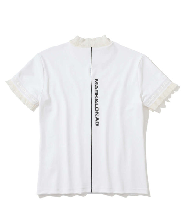 Trans Camo Shirring Mock | WOMEN