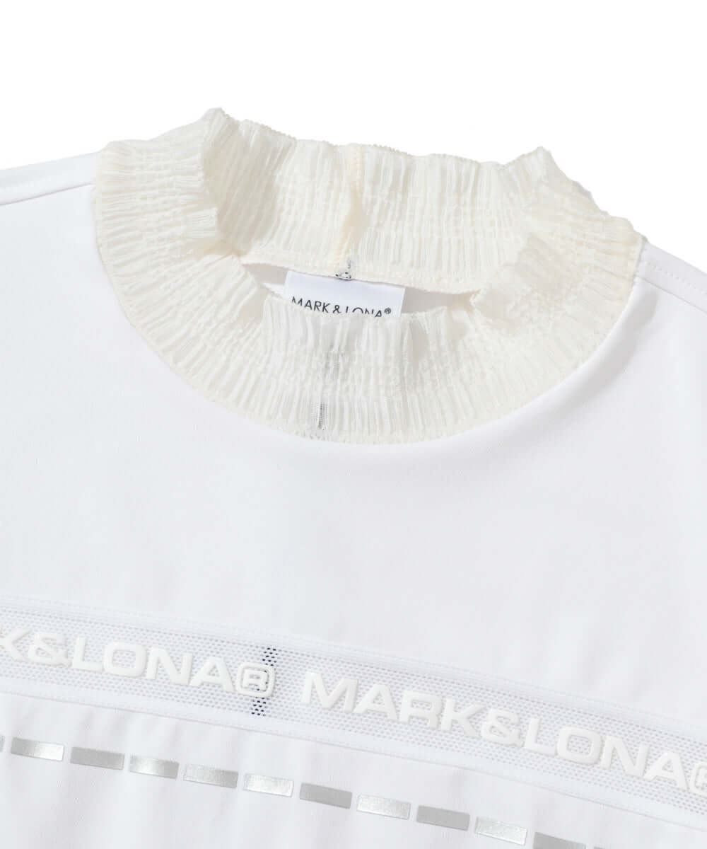 Trans Camo Shirring Mock | WOMEN