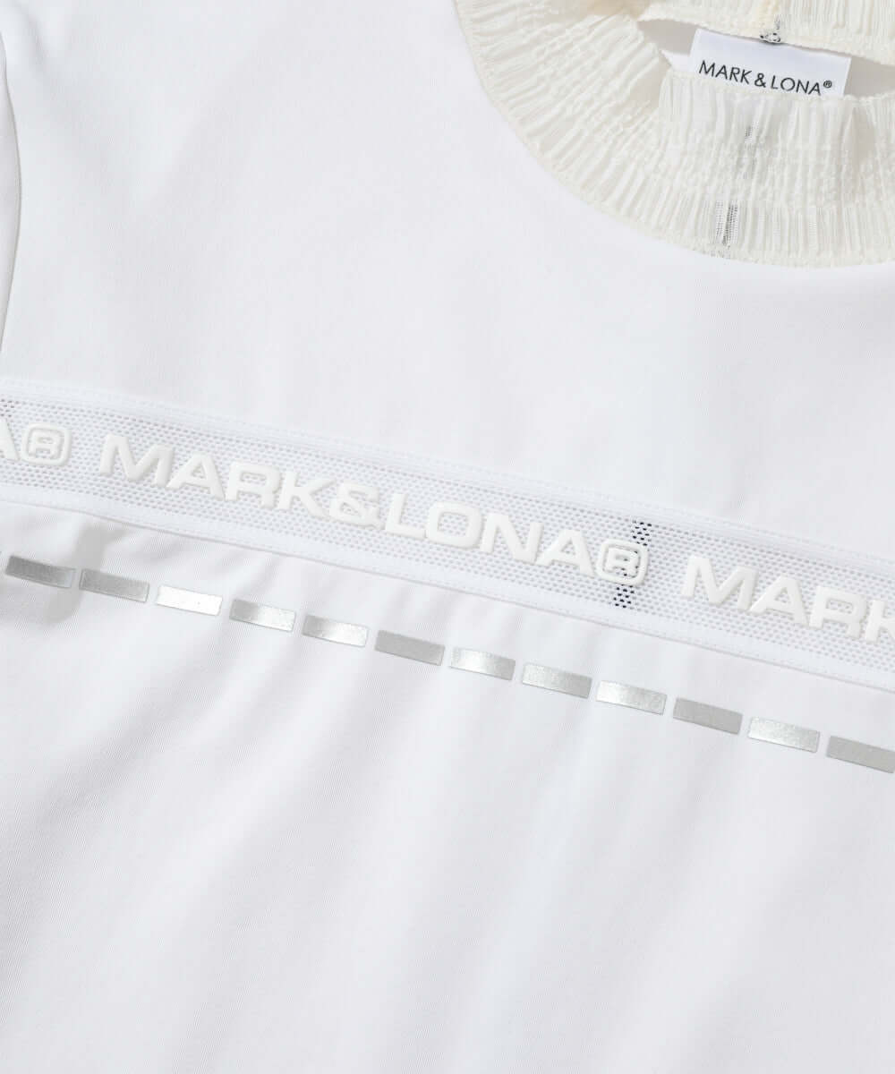 Trans Camo Shirring Mock | WOMEN