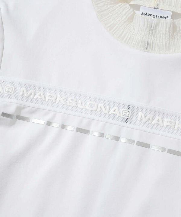 Trans Camo Shirring Mock | WOMEN