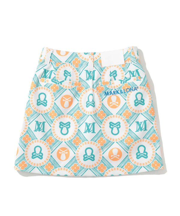 Aura Monogram Trapeze Skirt | WOMEN