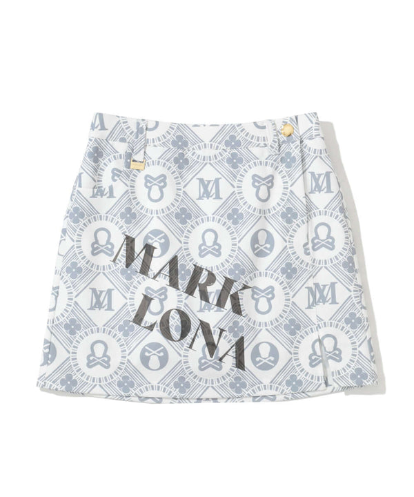 Aura Monogram Trapeze Skirt | WOMEN