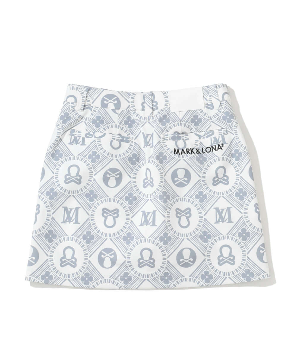 Aura Monogram Trapeze Skirt | WOMEN
