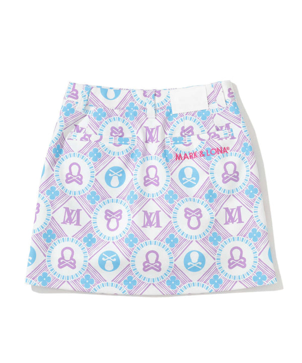 Aura Monogram Trapeze Skirt | WOMEN