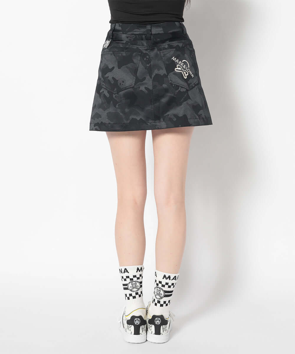 MARK & LONA 迷彩柄スカート Gauge Camouflage Trapeze Skirt | WOMEN