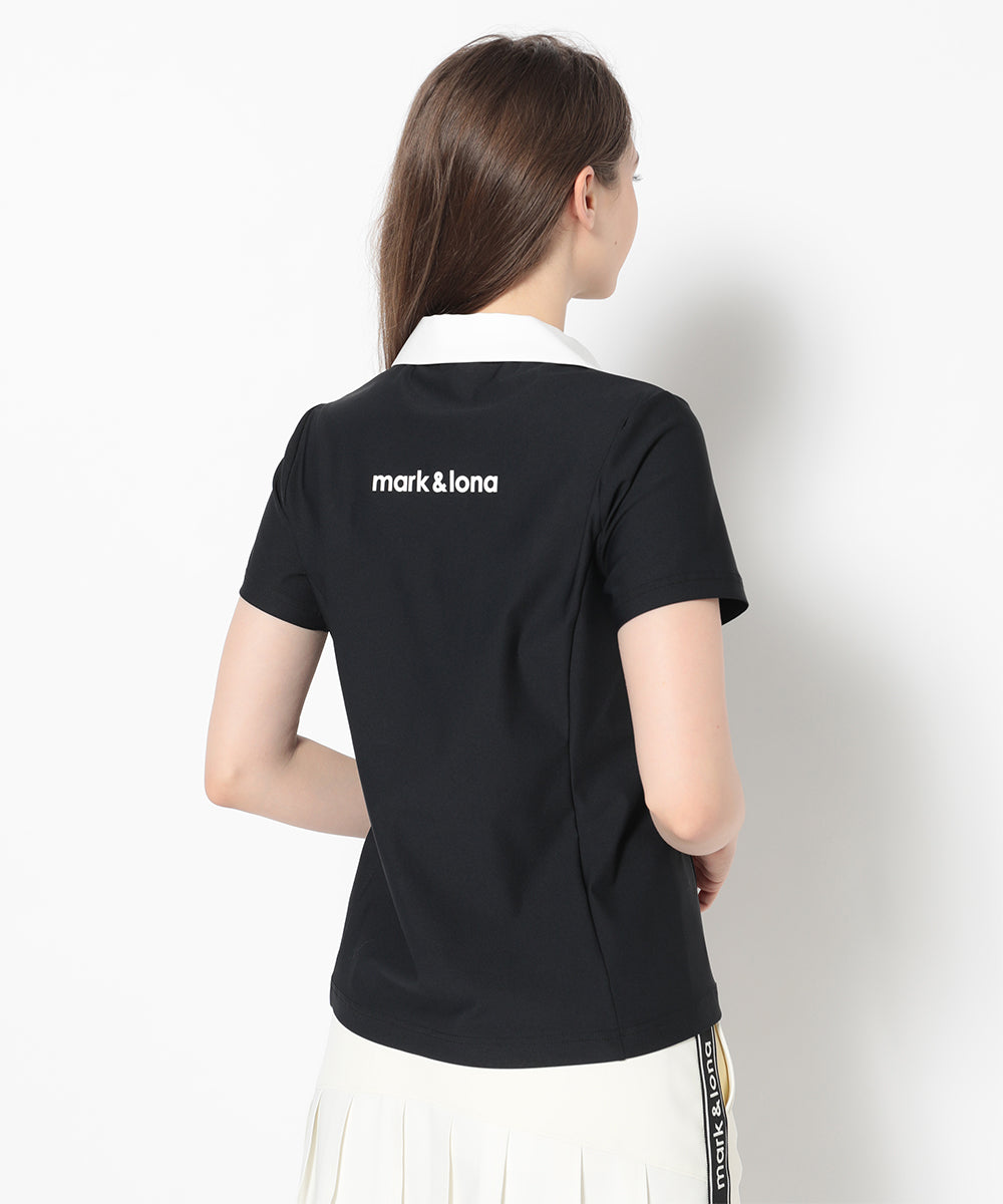 Noble Swarovski Zip Polo  | WOMEN