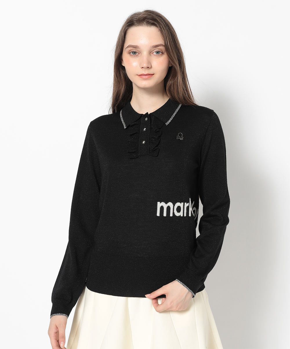 Celestial Sparkle Knit Polo | WOMEN