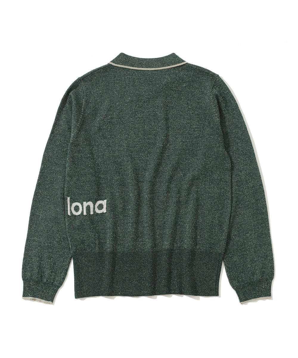 Celestial Sparkle Knit Polo | WOMEN