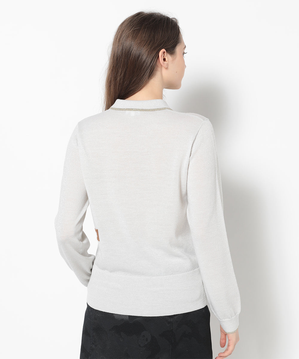 Celestial Sparkle Knit Polo | WOMEN