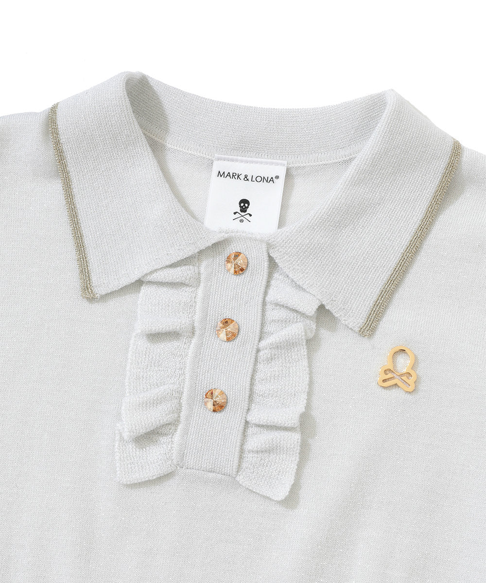 Celestial Sparkle Knit Polo | WOMEN