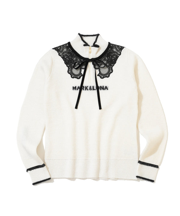 Sylph Skully Lace Mohair Knit | WOMEN