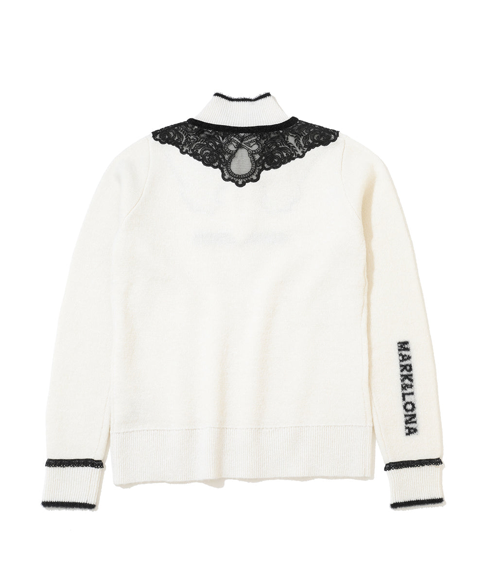 Sylph Skully Lace Mohair Knit | WOMEN