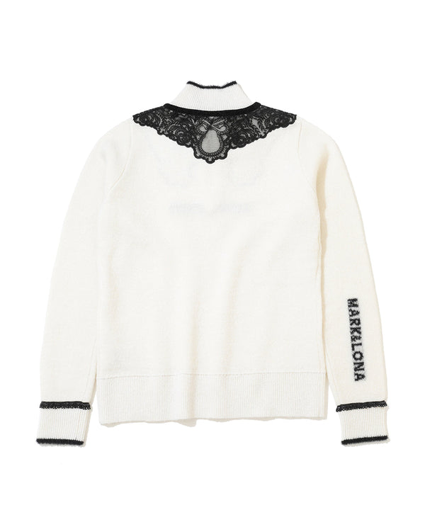 Sylph Skully Lace Mohair Knit | WOMEN