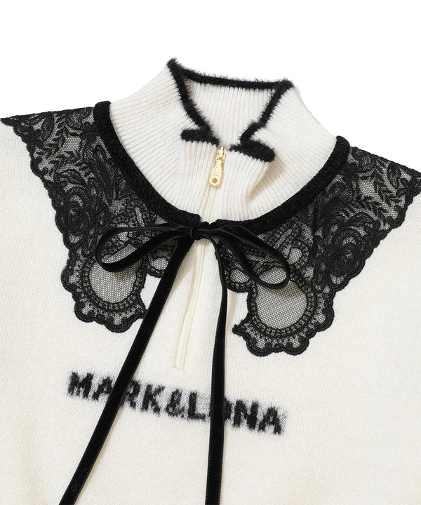 Sylph Skully Lace Mohair Knit | WOMEN