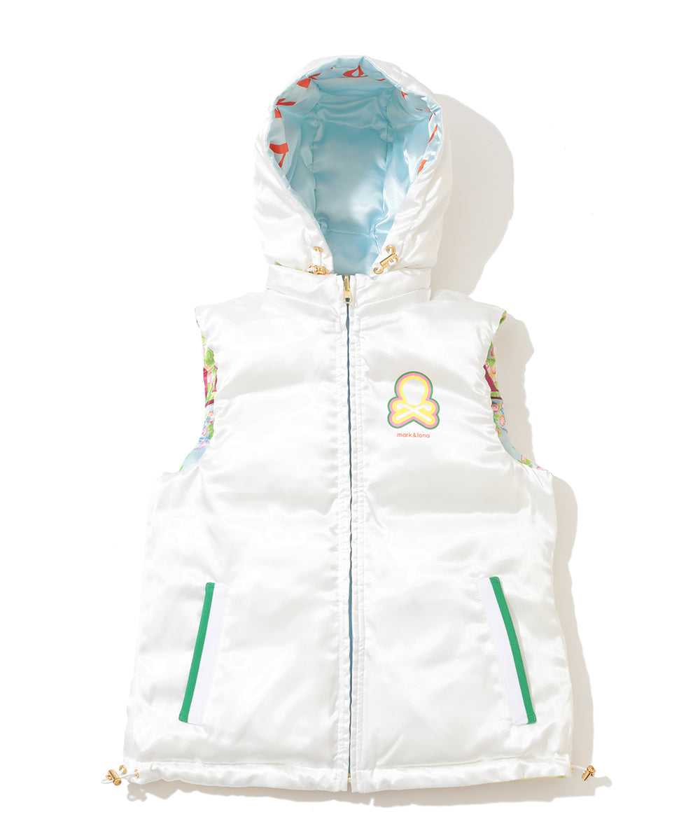【限定店舗】Floral Mirage Reversible Down Vest | WOMEN