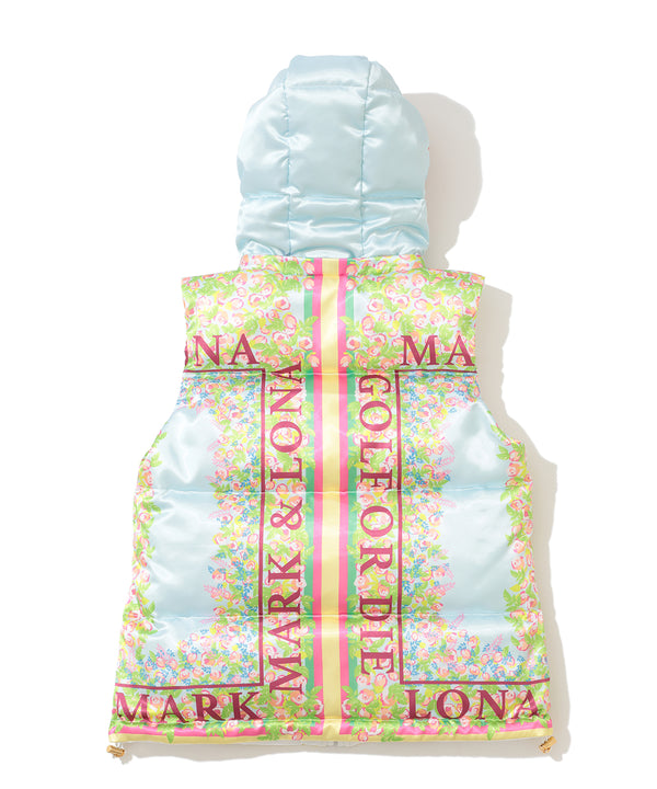 【限定店舗】Floral Mirage Reversible Down Vest | WOMEN